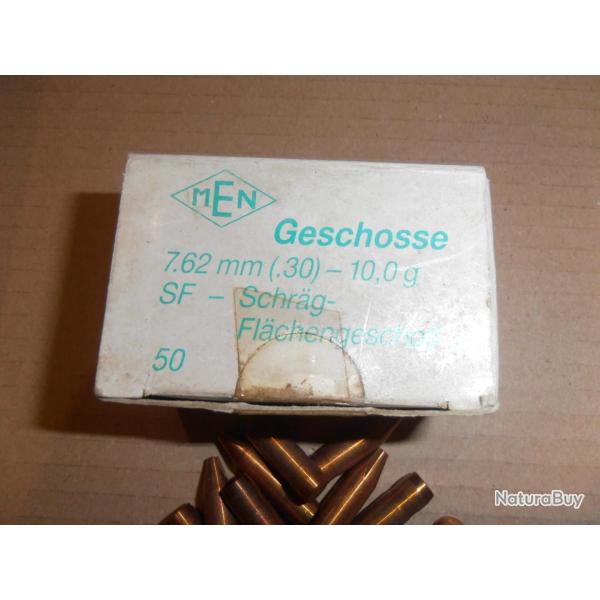 50 ogives MEN 150 gr Monolithique  Cal 30 - 300 savage, 30-284, 300 winch mag ......