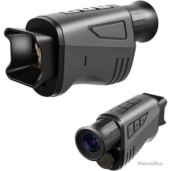 Monoculaire Vision Nocturne 1080P IR Zoom 16X 300-1000m HD Infrarouge Chasse Observation