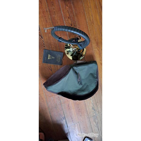 Parfoce Horn HUNL et HOYER Trompe de chasse allemande en SiB Neuve