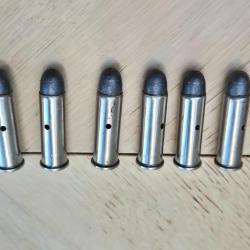 6 x 38 Sp neutralis&eacute;es nickel&eacute;, laiton,  winchester, GFL,Geco,plomb ou cuivr&eacute;