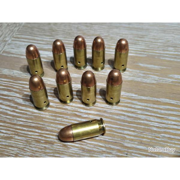 10 cartouches neutralis� 45 ACP Ex. pour pistolet colt 1911 US Prorerty ARMY, Governement, Gold Cup