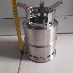R&eacute;chaud &agrave; bois inox