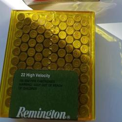 Lot de balles remington 22 high velocity