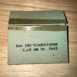 1 PT DE 90 AMORCES BERDAN RWS 6.05MM NR 6001