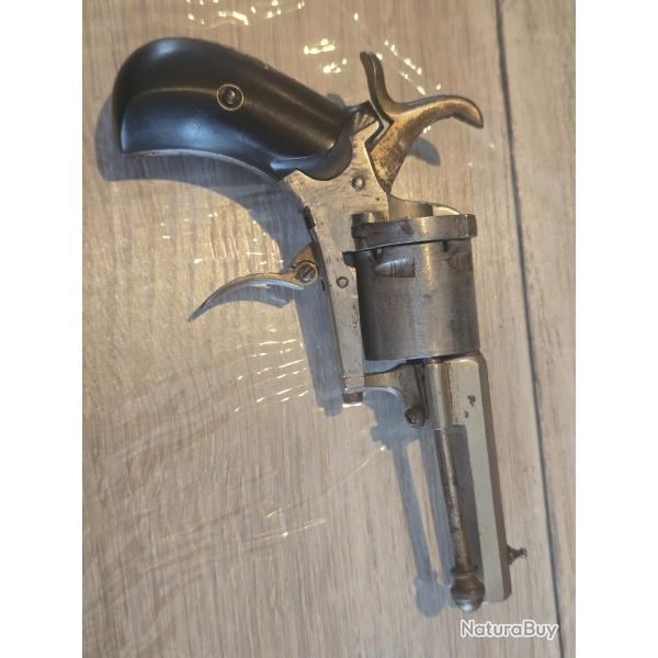 Revolver a broche double action elg 7mm canon hexagonale