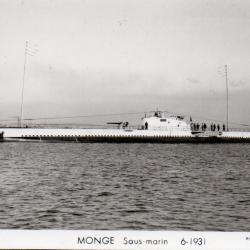 Carte postale sous-marin Monge -N&deg;8138