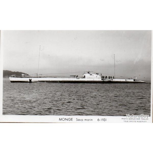 Carte postale sous-marin Monge -N�8138
