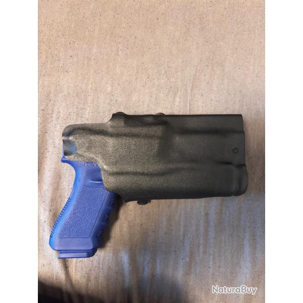Holster professional US Duty Gear pour Glock 17 avec lampe TLR-1 + Blue Gun