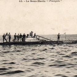 Carte Postale Ancienne - Le Sous-Marin "Fran&ccedil;ais" -N&deg;8136