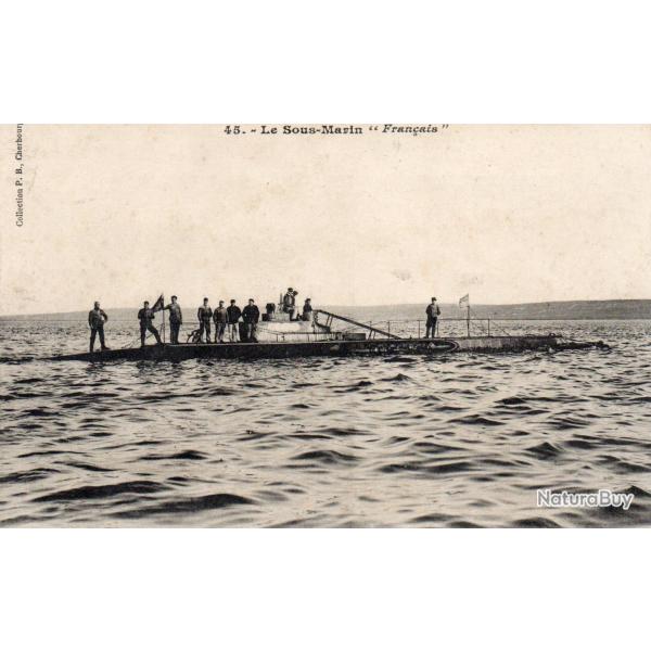 Carte Postale Ancienne - Le Sous-Marin "Fran�ais" -N�8136