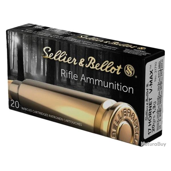 Balles Sellier & Bellot V-Max 17 Hornet