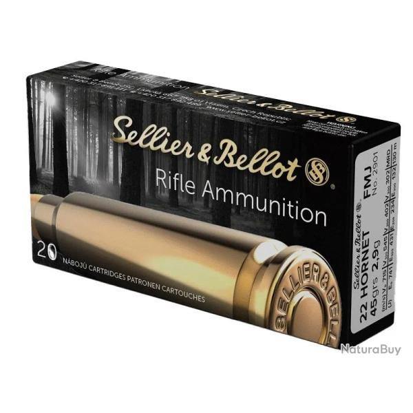 Balles Sellier & Bellot FMJ 22 Hornet