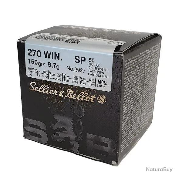 Balles Sellier & Bellot Soft Point 270 Win x50