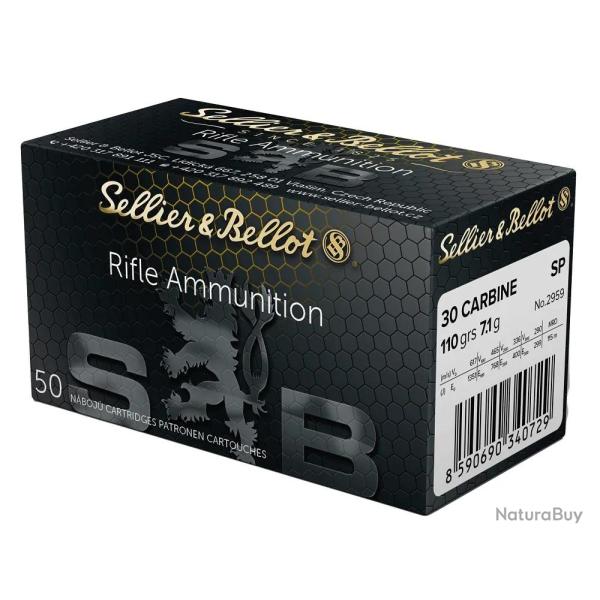 Balles Sellier & Bellot Soft Point 30 Carbine 110gr