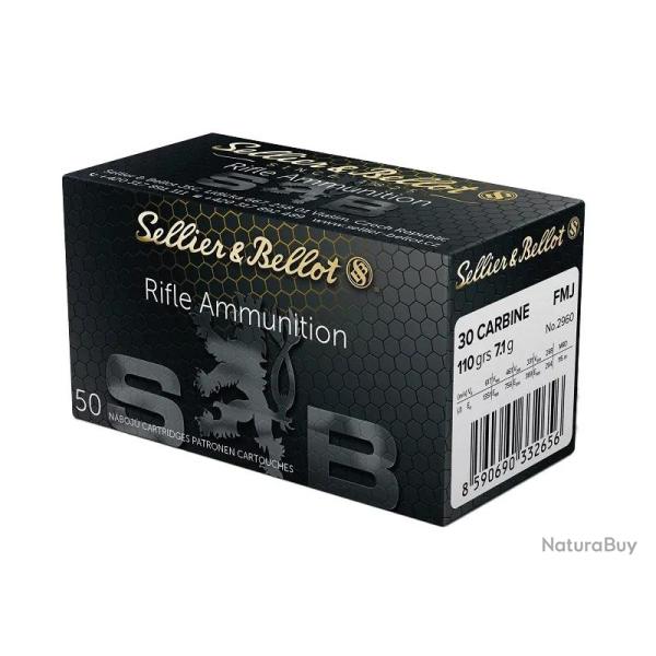 Balles Sellier & Bellot FMJ 30 Carbine