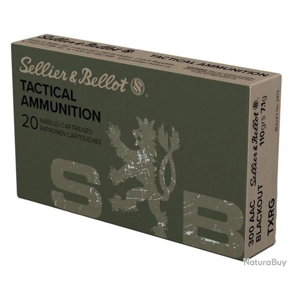Balles Sellier & Bellot TXRG 300 AAC BlackOut 110gr