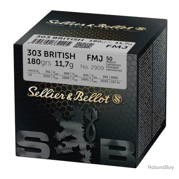 Balles Sellier & Bellot FMJ 303 British x50