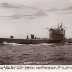 Carte postale sous-marin L26 -N&deg;8133