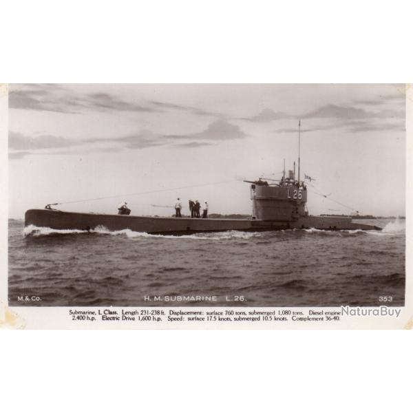 Carte postale sous-marin L26 -N�8133