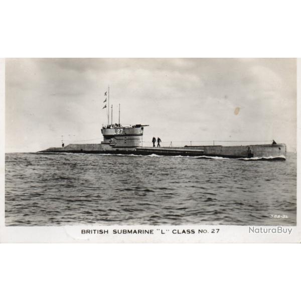 Carte postale sous-marin britannique classe L n� 27 -N�8131