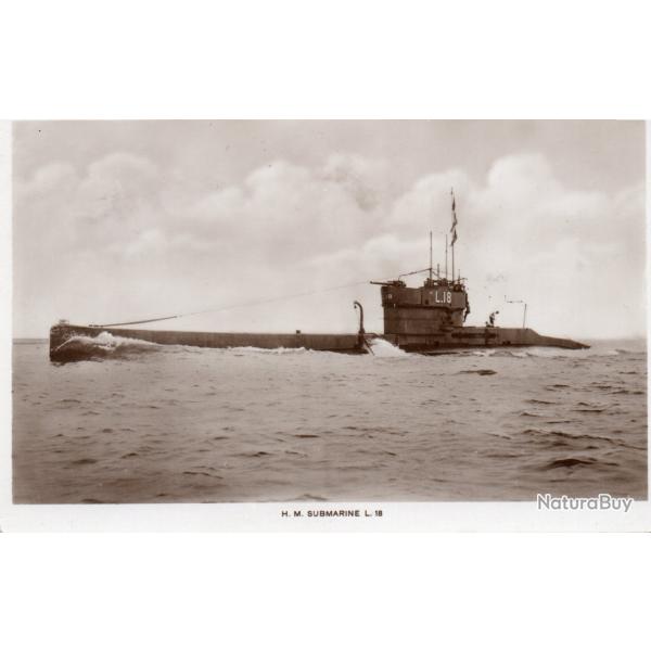 Carte postale H.M. Submarine L.18 -N�8129