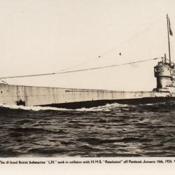 Carte postale du sous-marin britannique L24 -N&deg;8128