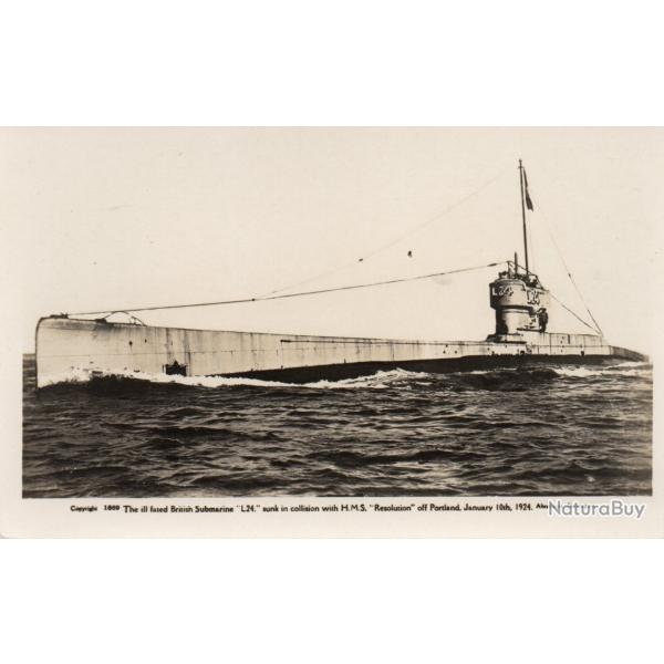 Carte postale du sous-marin britannique L24 -N�8128