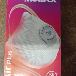 Masques poussi&egrave;res r&eacute;utilisables 3405 MOLDEX FFP3 Air Plus haut de gamme lot de 5 pieces