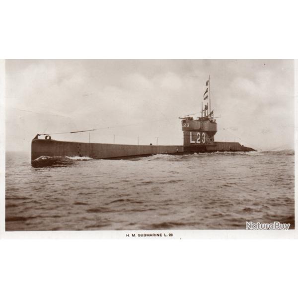 Carte postale du sous-marin S/M. L23 Group2 'L' CLASS LAID DOWN 29/8/1917 -N�8127
