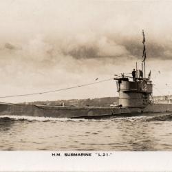Carte postale sous-marin H.M. Submarine "L.21" -N&deg;8124