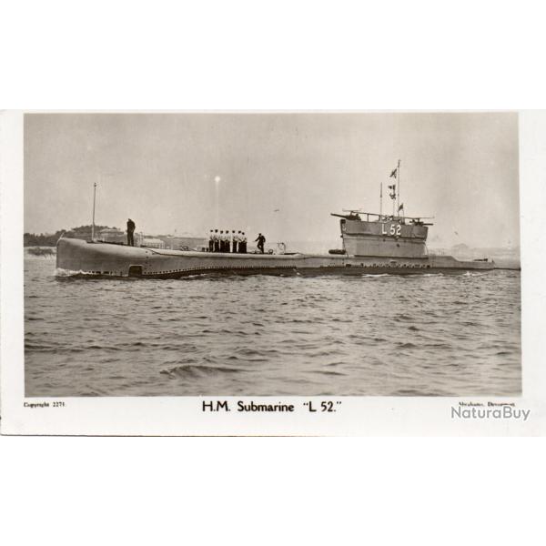 Carte postale sous-marin H.M.S. L52 -N�8122