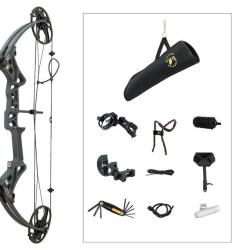 Kit Arc &agrave; poulie Topoint M1 Beginner RH 20-70 lbs 19-30 pouces Tactical