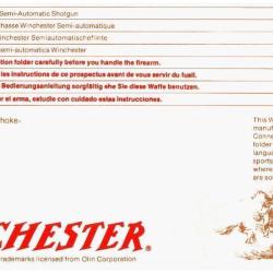 notice fusil WINCHESTER 1400 WINCHESTER 1500 XTR / RANGER en FRANCAIS (envoi par mail) -  (m2775)
