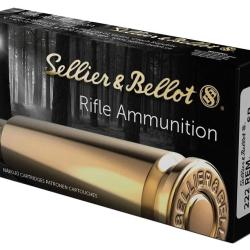 Balles Sellier & Bellot Soft Point 222 Rem
