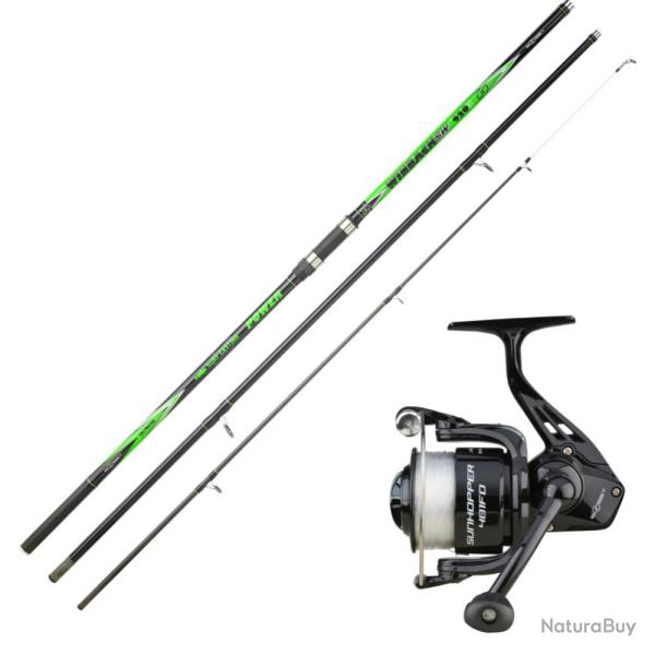 ENSEMBLE SURFCASTING WINBACK MASTER 4M20 + MOULINET SUNHOPPER 401FD - SUNSET