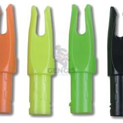 12 Encoches pour Fl&egrave;ches Cross-X 6.2 mm Rouge Fluo