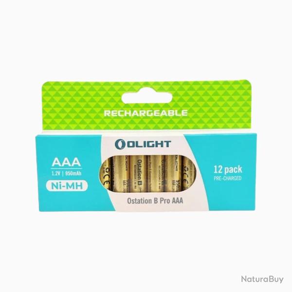 12 piles AAA 950mAh Rechargeables