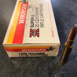 Munitions Winchester calibre 7x57 Mauser