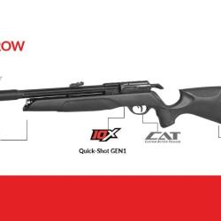 Carabine &agrave; plomb PCP Gamo Arrow - Cal. 5.5 mm - 19.9J + Kit Puissance + 2 Chargeurs