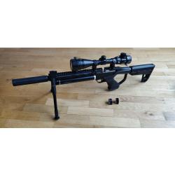 Notos UX calibre 5.5mm, 16 joules, bi pied, lunette 3-9x40, 2 chargeurs 7 coups