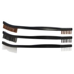 Birchwood Casey Lot 3 brosses de nettoyage - Lot 3 brosses de nettoyage - nylon - bronze -acier inox