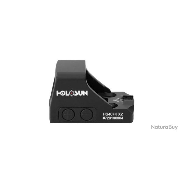 Holosun Holosun Reflex 407K X2 - Dot 6 MOA - Holosun Reflex 407K X2 - R�ticule : Dot 6 MOA Rouge - B