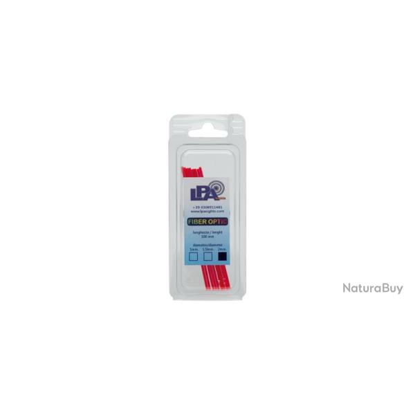 LPA Fibre optique dia 2 mm long 100mm - Fibre optique dia 2 mm long 100mm rouge (par 10)