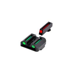 Truglo Hausse fixe et guidon Fibre Optique - Pour Glock - Bas (TG131G1)