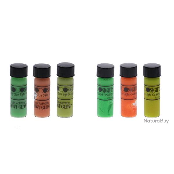 Truglo Kit de rev�tements - Kit peinture pour organes de vis�e - 3 hautes visibilit�s et 3 luminesce