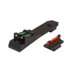 Truglo Hausse fixe et guidon Fibre Optique pour carabine &agrave; levier sous garde Winc (TG112)