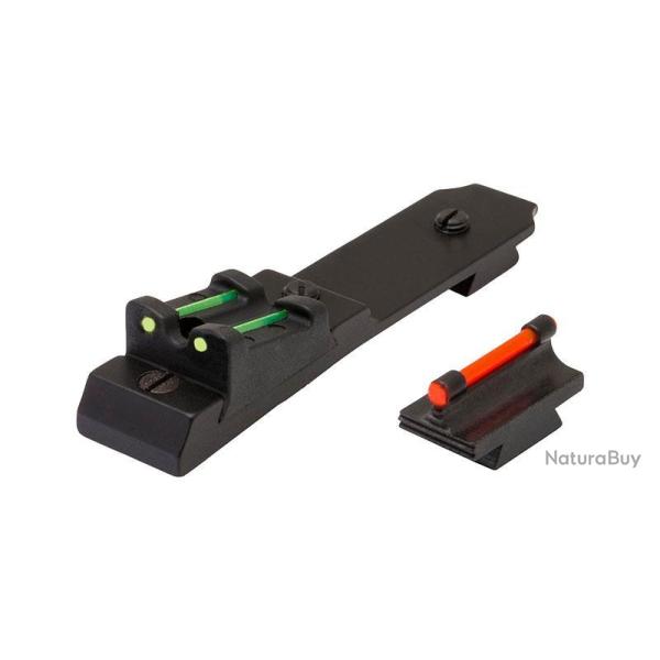Truglo Hausse fixe et guidon Fibre Optique pour carabine � levier sous garde Winc (TG112)