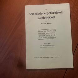 Notice Pistolet Webley Scott 7,65