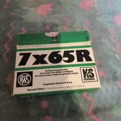 balles RWS en calibre 7*65 R poids 8 gr