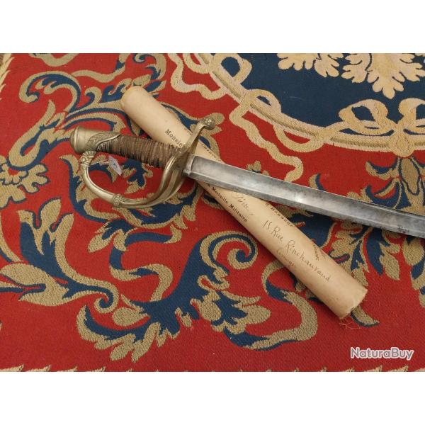 Sabre pour Officier d'infanterie mod�le 1821